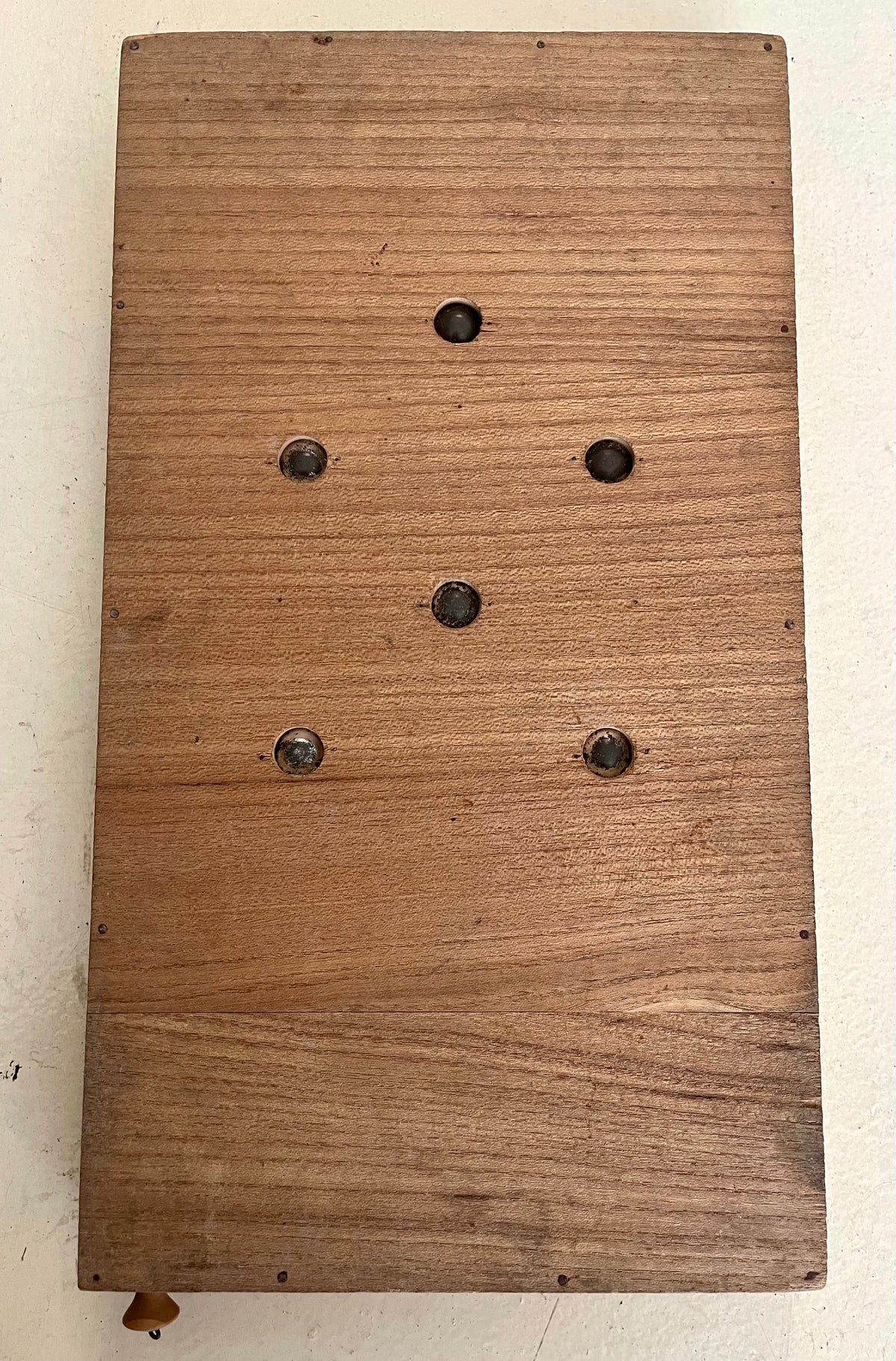 Antico Flipper da Tavolo Bagatelle in Legno - Primi '900, Motivo Orientale