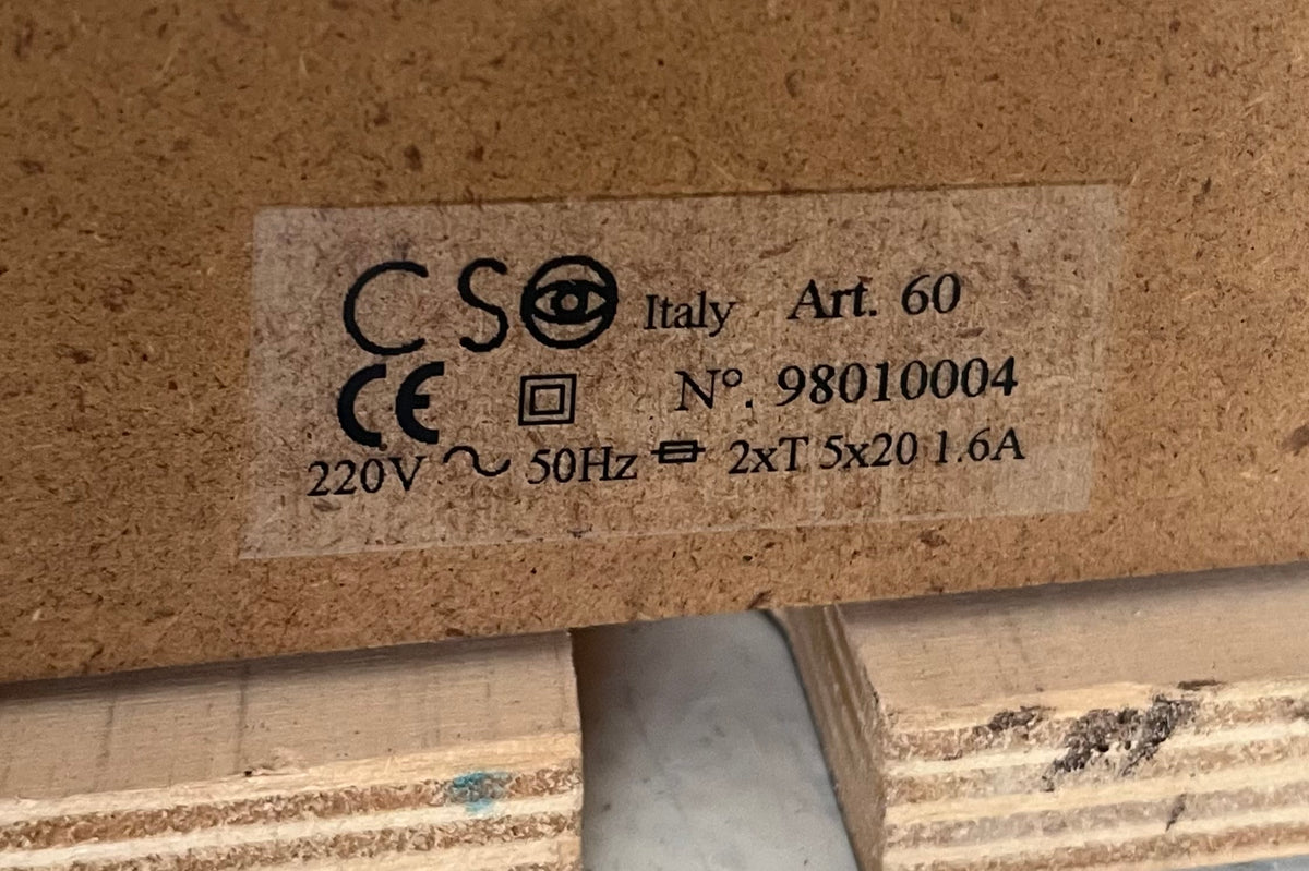 Ottotipo luminoso vintage CSO Arredo modernariato