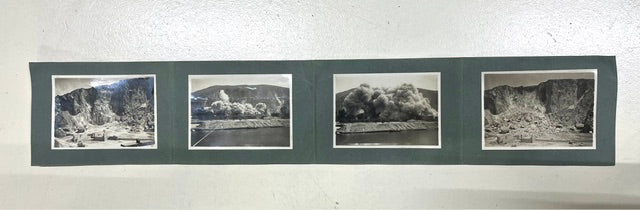 Album Fotografico Epoca 1931 - Esplosione Mina Cheddite Cave Uliveto (Pisa)