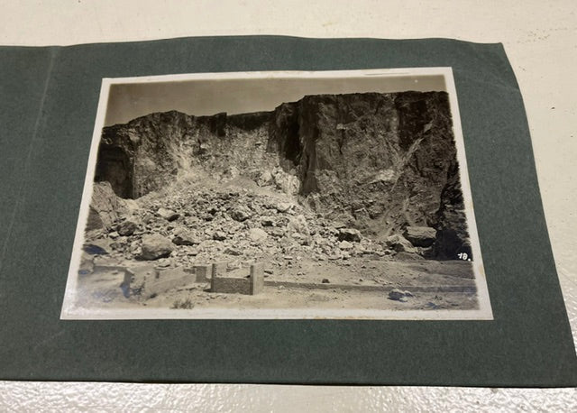 Album Fotografico Epoca 1931 - Esplosione Mina Cheddite Cave Uliveto (Pisa)